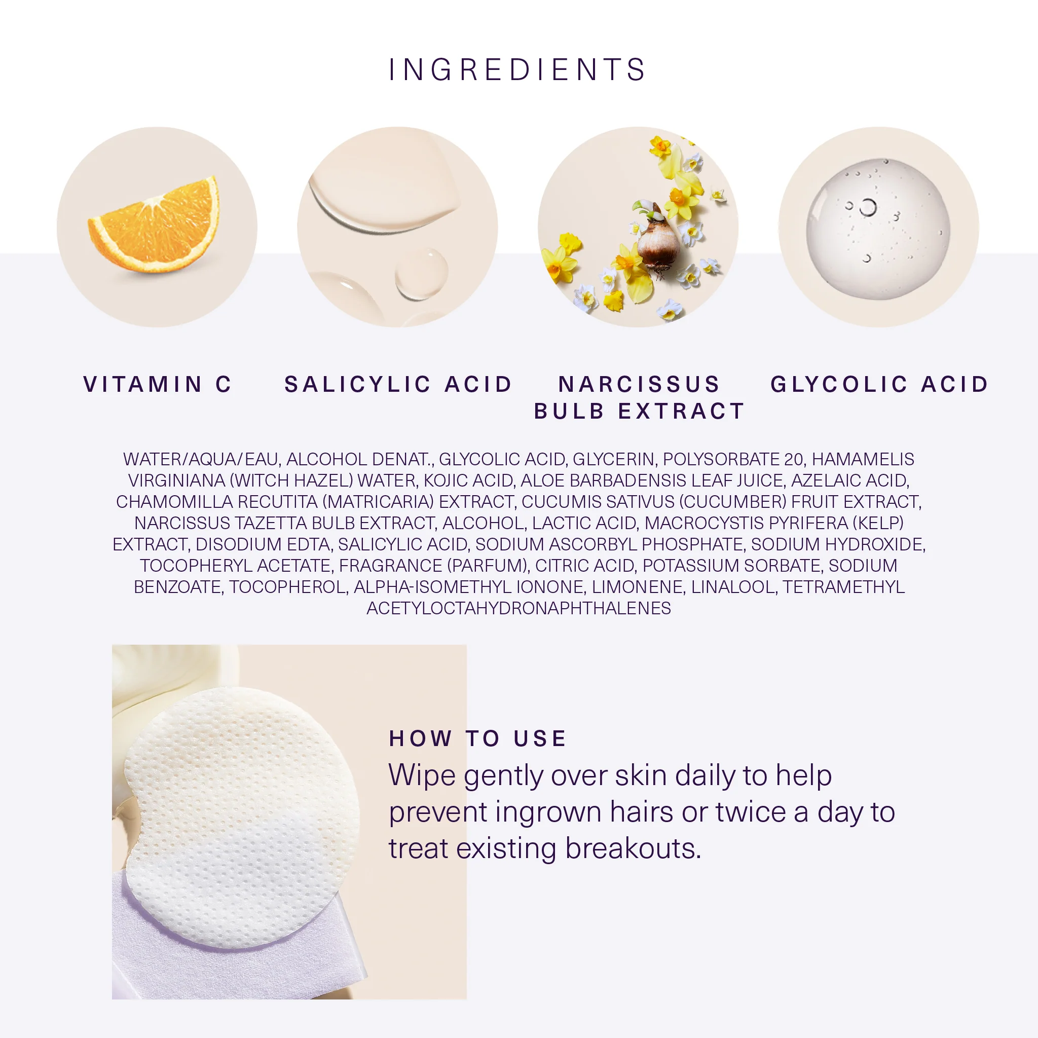 Brightening Ingrown Hair Wipes - Image 3