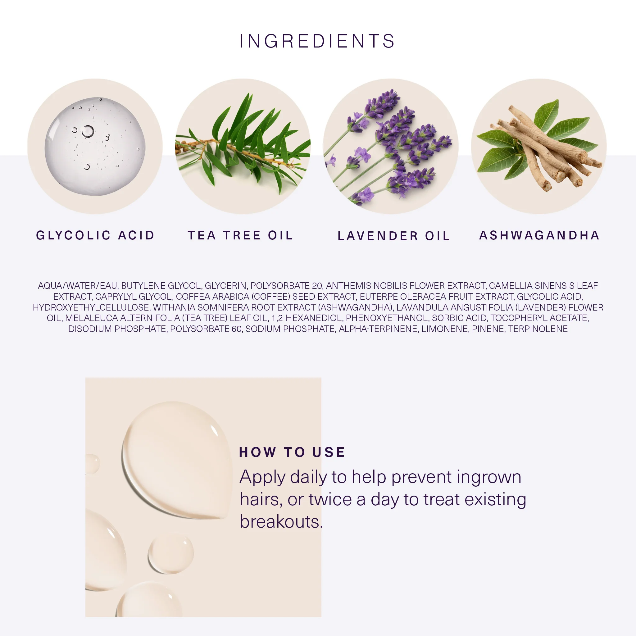 Calming Ingrown Hair Serum with Ashwagandha - Image 4